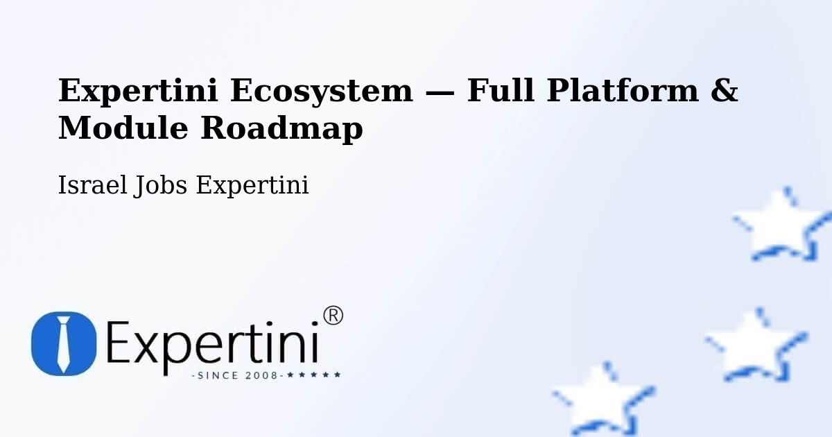Expertini Ecosystem — Full Platform & Module Roadmap – Sājūr